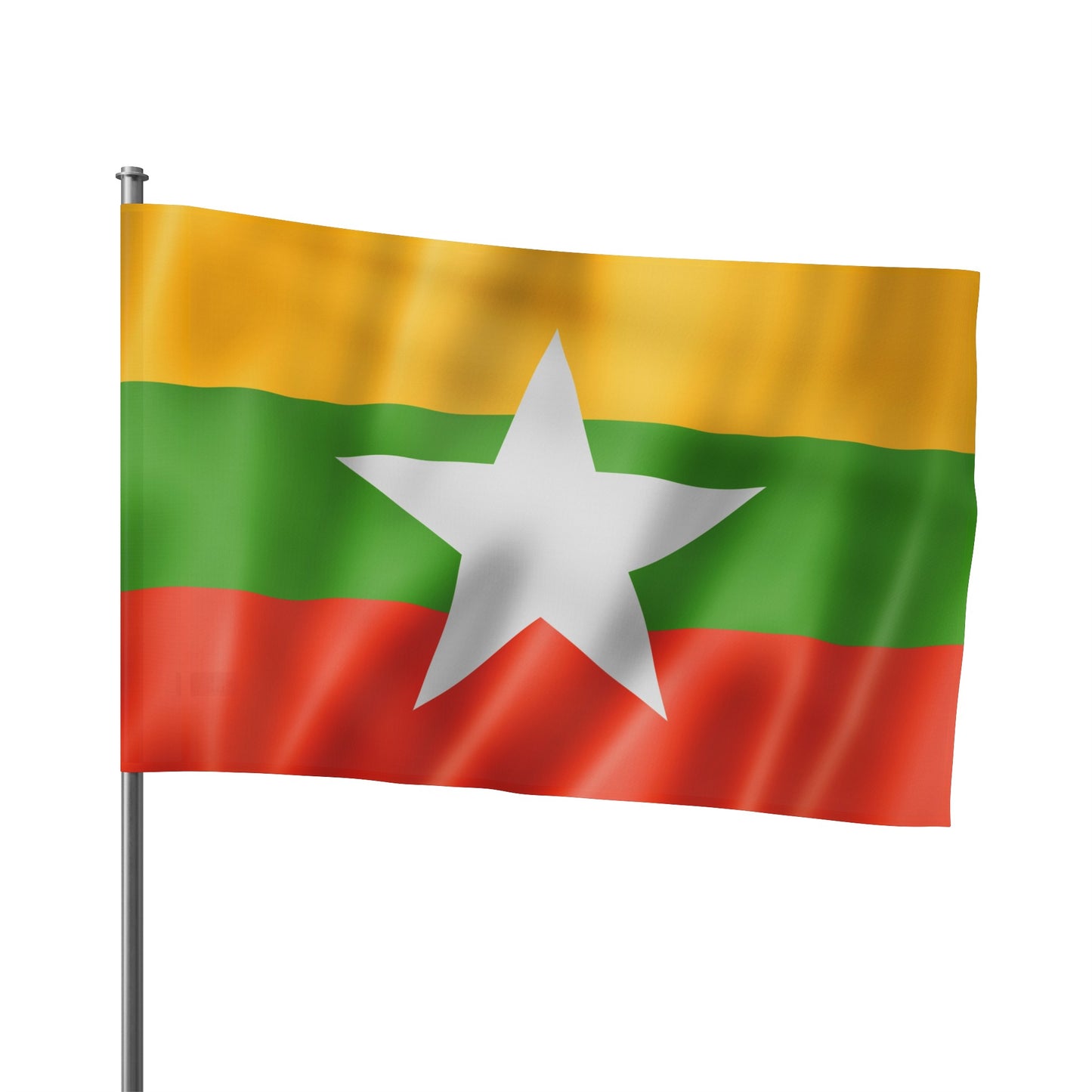 Flag Village Myanmar Flag 18" x 12" / 36" x 24" / 60" x 36"