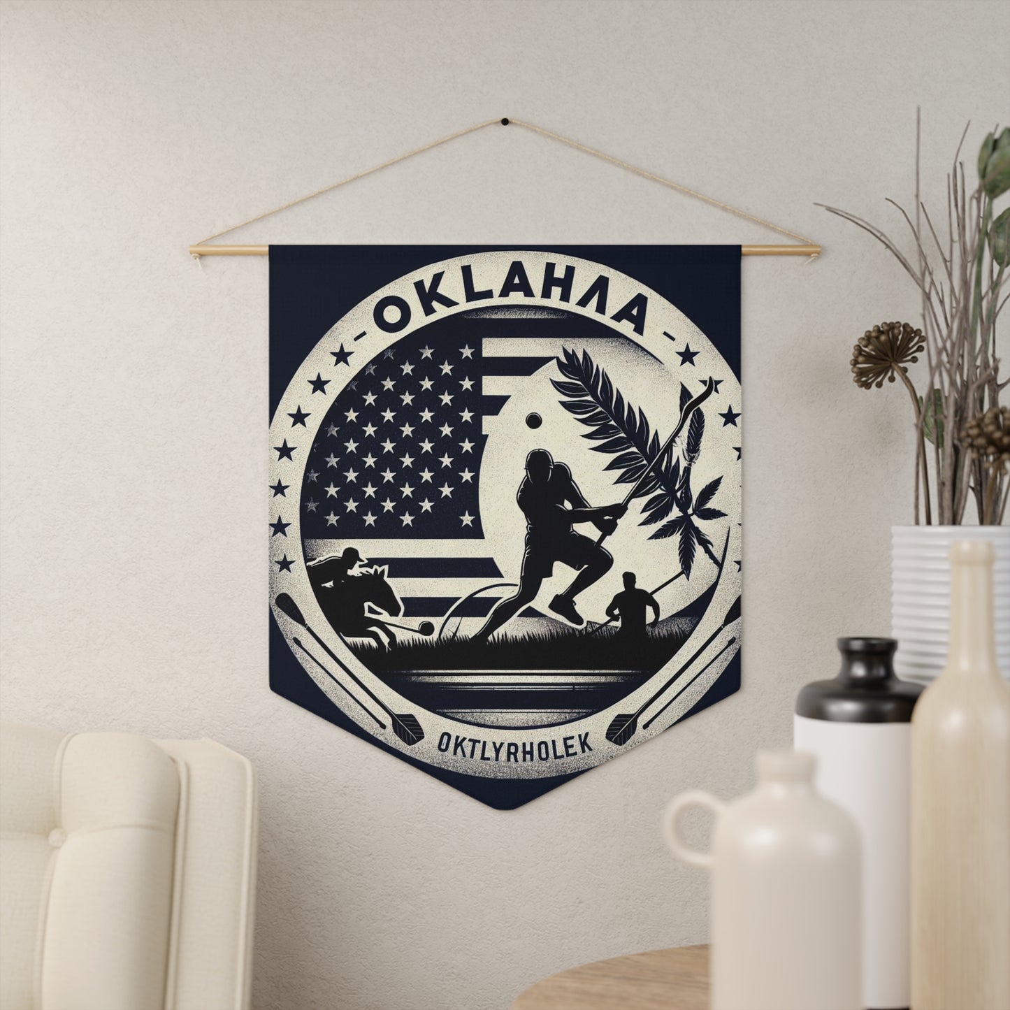 Flag Village Oklahoma State Flag Pennant Sporting Home Wall decoration OK0002
