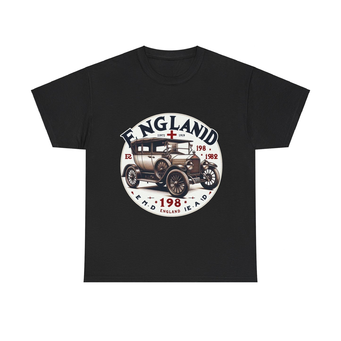 Flag Village UK Vintage Car Flag T-SHIRT Heavy Cotton Tee UK0011