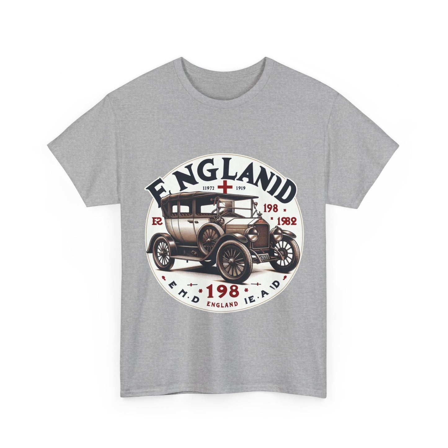 Flag Village UK Vintage Car Flag T-SHIRT Heavy Cotton Tee UK0019