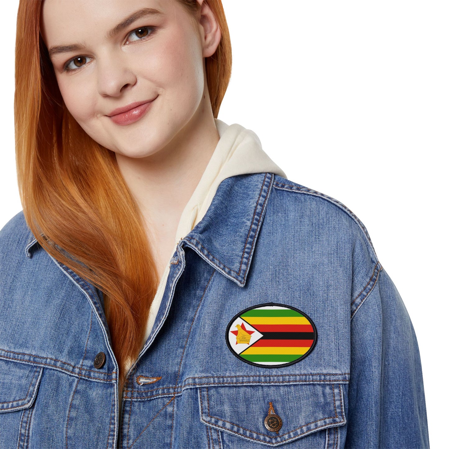 Flag Village Zimbabwe Flag Embroidery Iron-On Patches