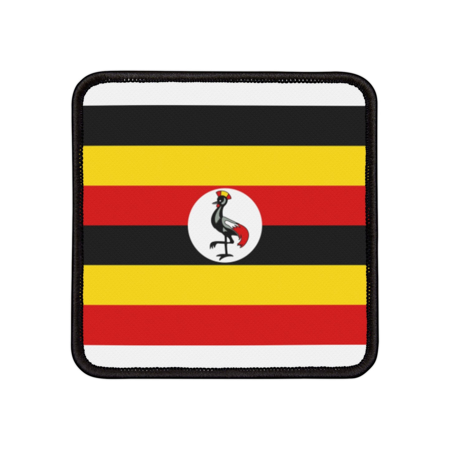 Flag Village Uganda Flag Embroidery Iron-On Patches