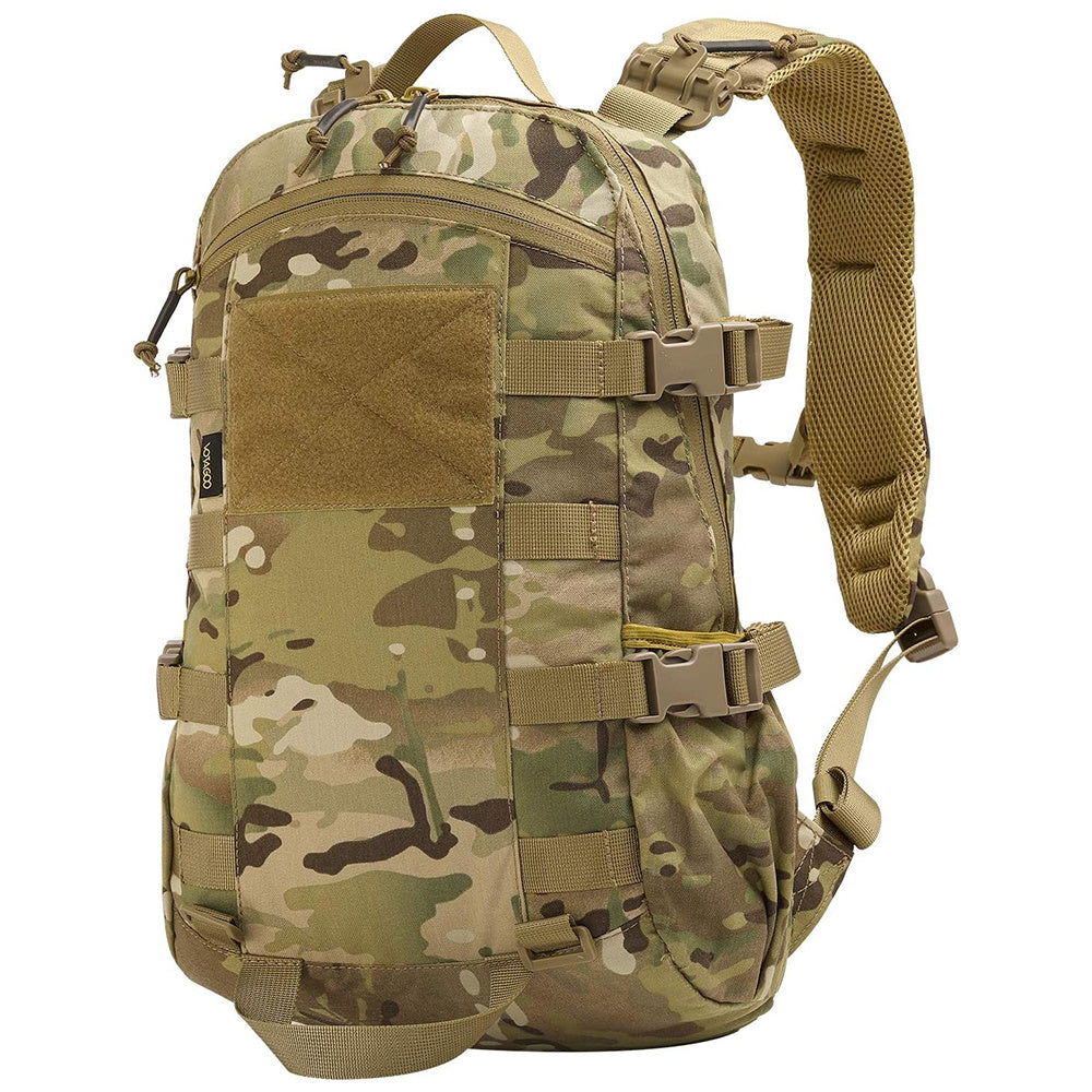 Flag Village Tactical Backpack Men Military Assault Pack Outdoor Hiking Rucksack
