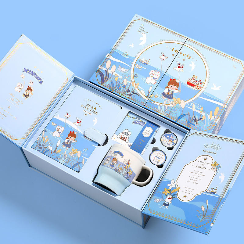 Flag Village This Set Gift Box Cute Girl Heart Luxury Handbook Cartoon