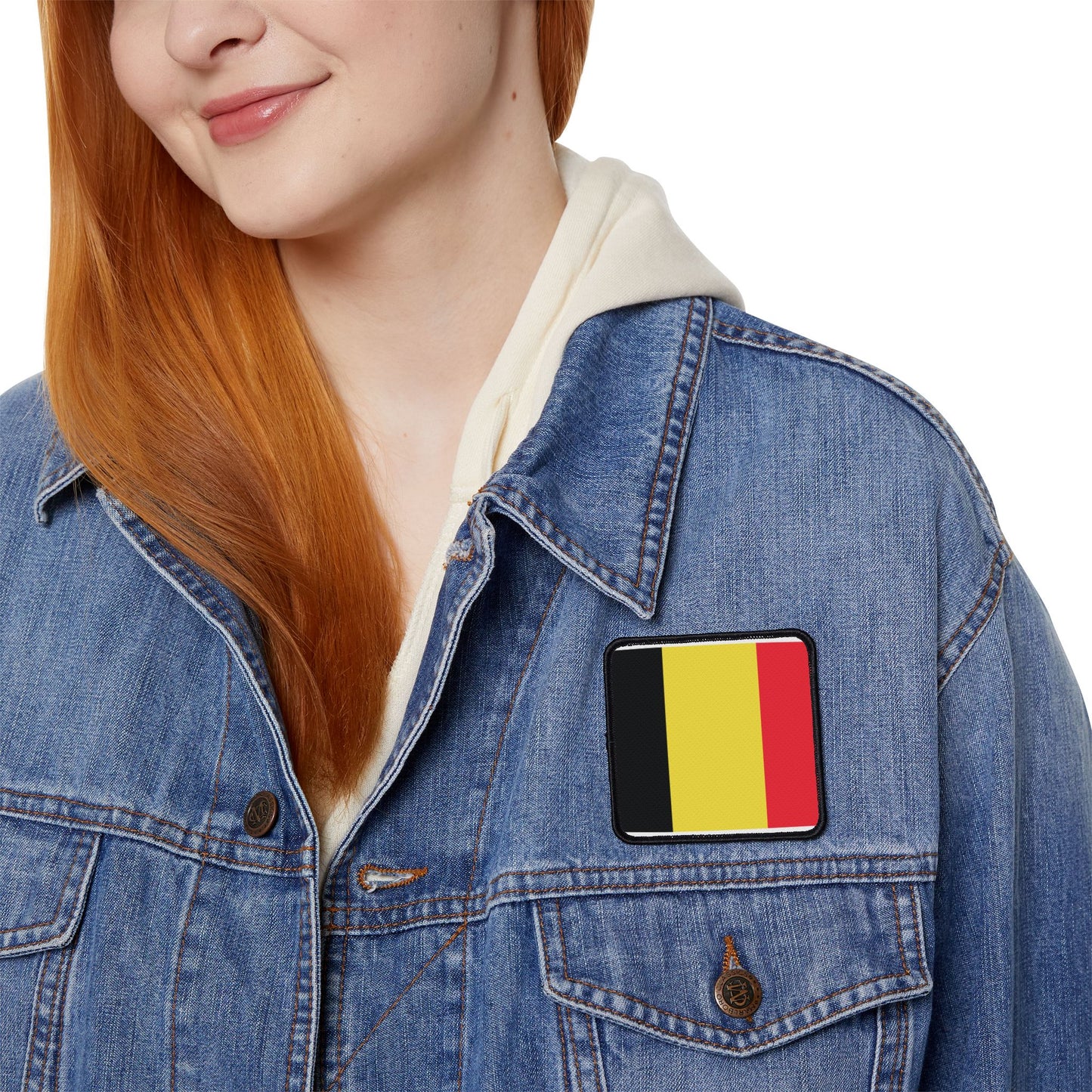 Flag Village Belgium Flag Embroidery Iron-On Patches