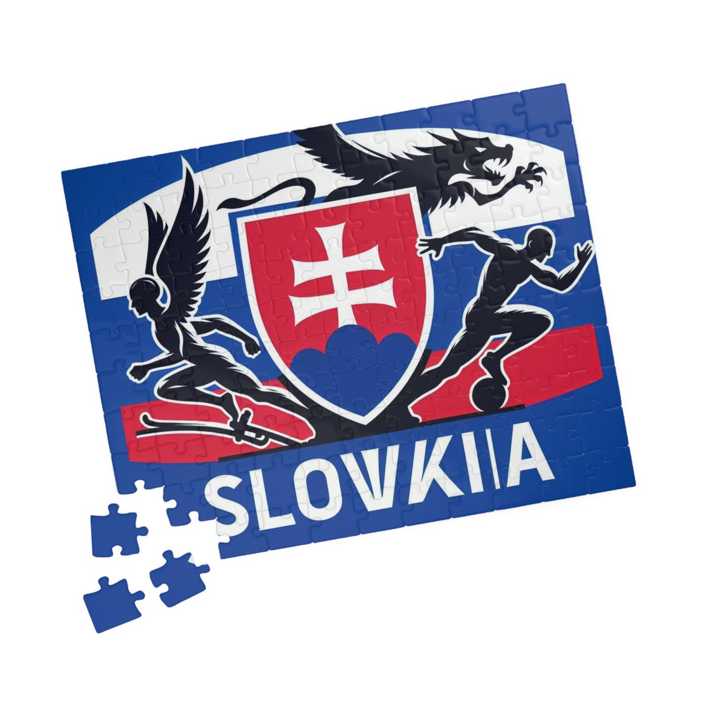 Flag Village Slovakia Sporting Flag Puzzle (110, 252, 520, 1014-piece) SVK0003