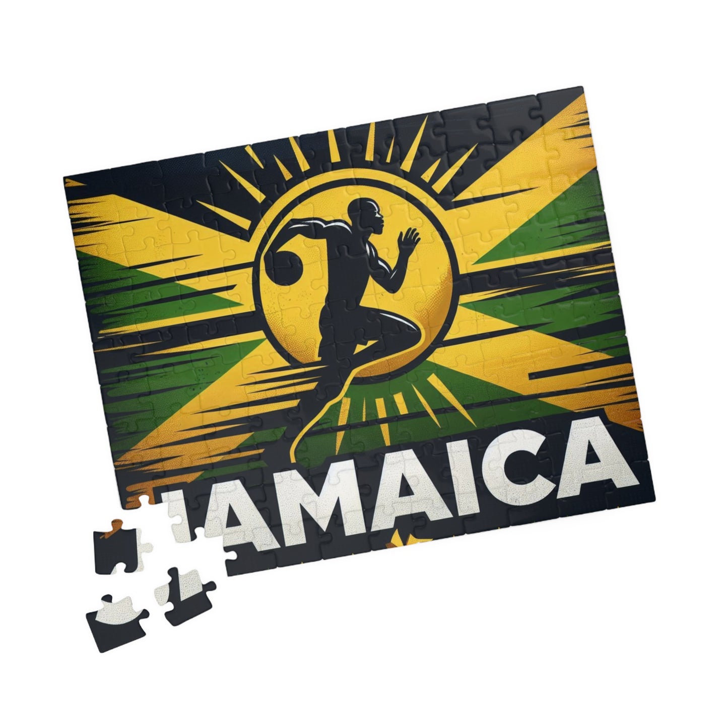 Flag Village JAMAICA Sporting Flag Puzzle (110, 252, 520, 1014-piece) JAM0003