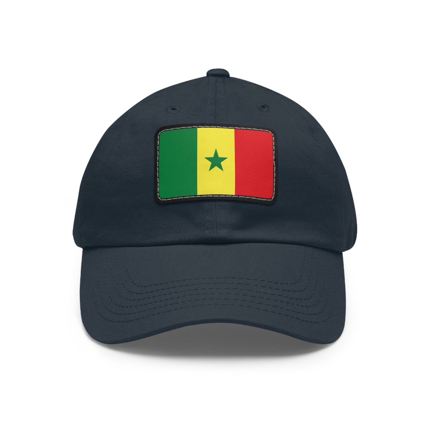 Flag Village Senegal Flag Hat Cap with Leather Patch