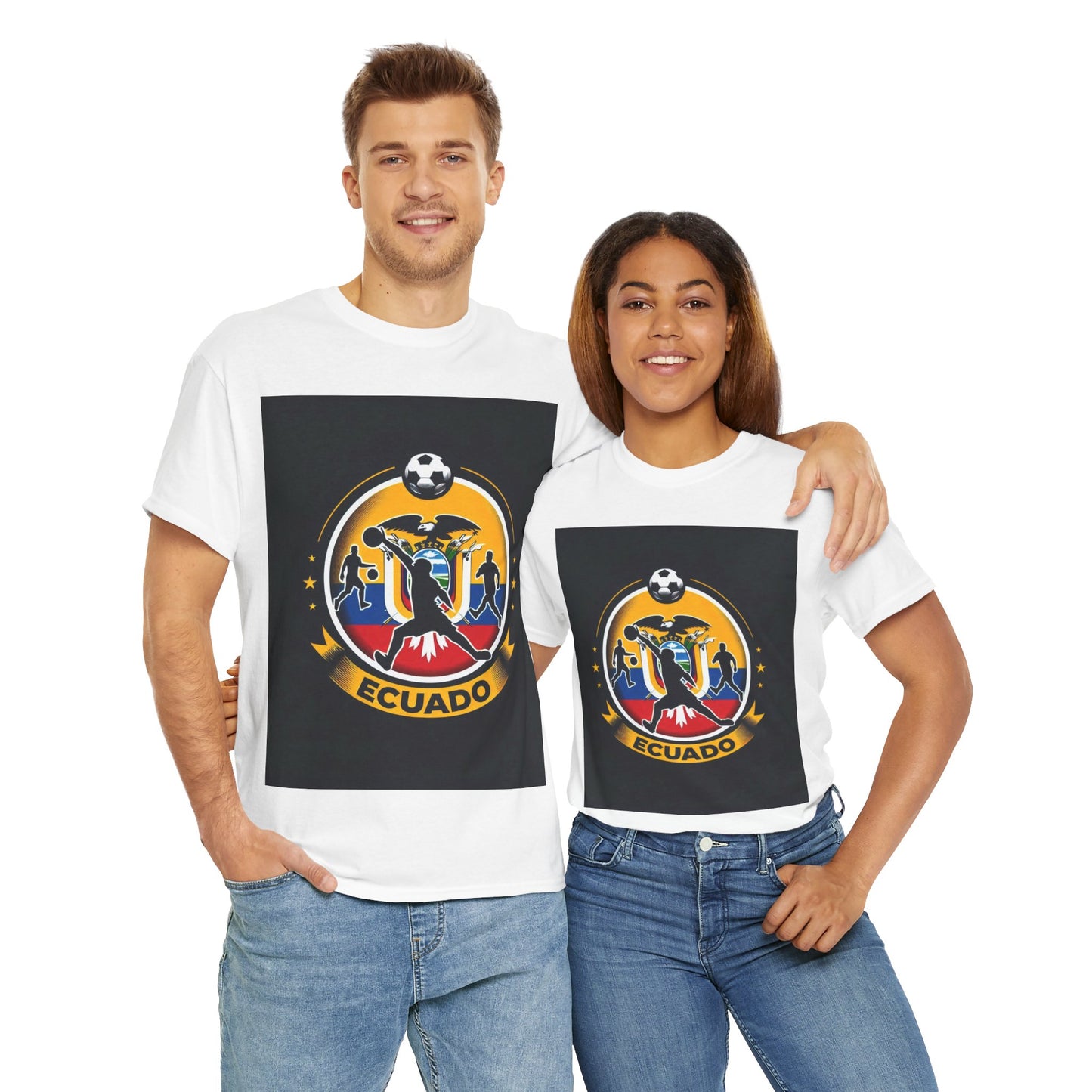 Flag Village Ecuador Sporting Flag T-SHIRT Heavy Cotton Tee ECU0002