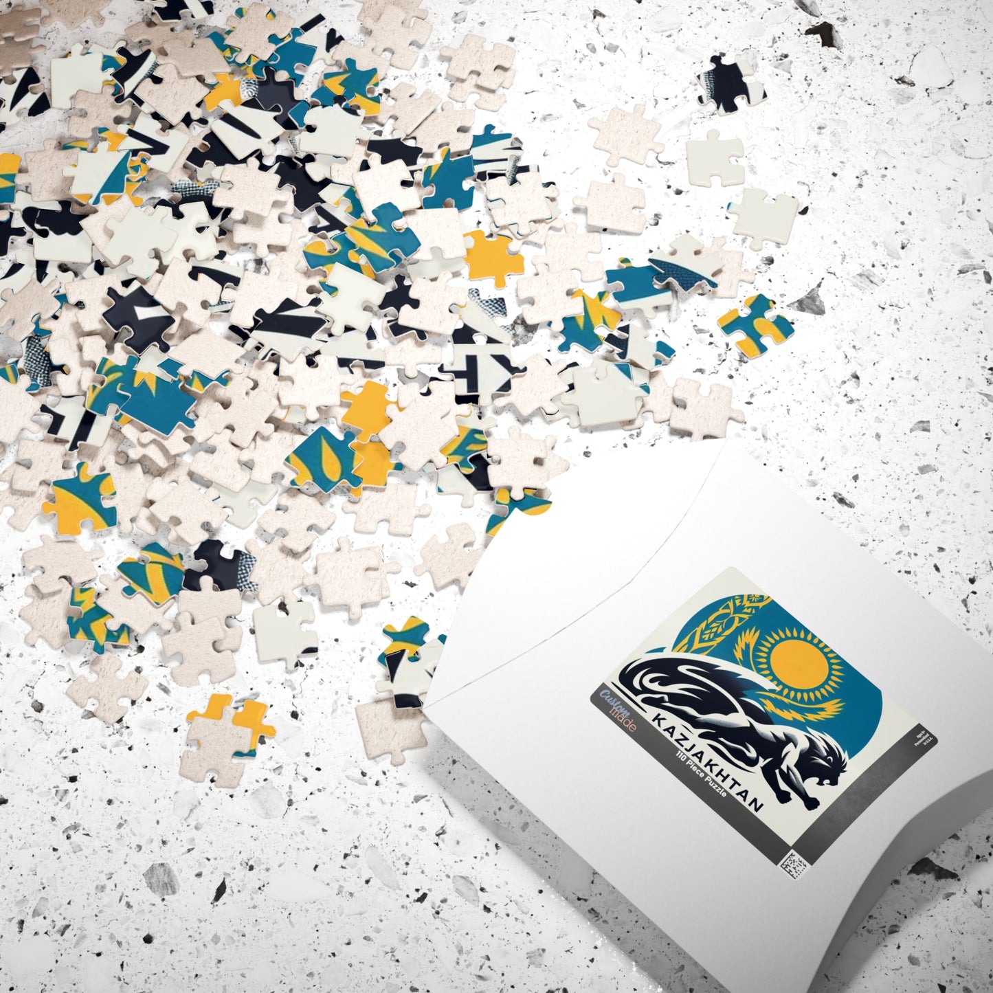 Copy of Flag Village Kazakhstan Sporting Flag Puzzle (110, 252, 520, 1014-piece) KAZ0004