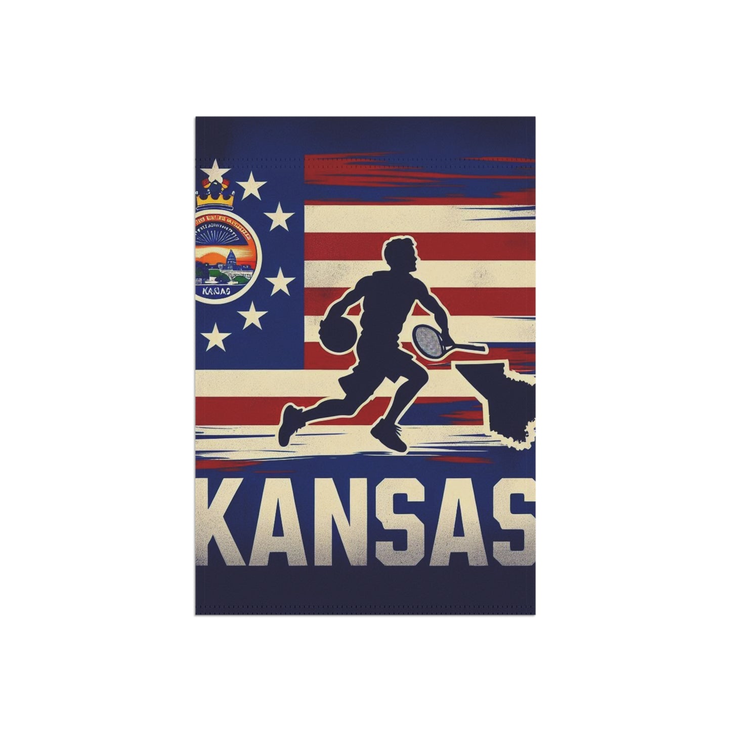 Flag Village Kansas State Flag Sporting Garden & House Banner KS0004