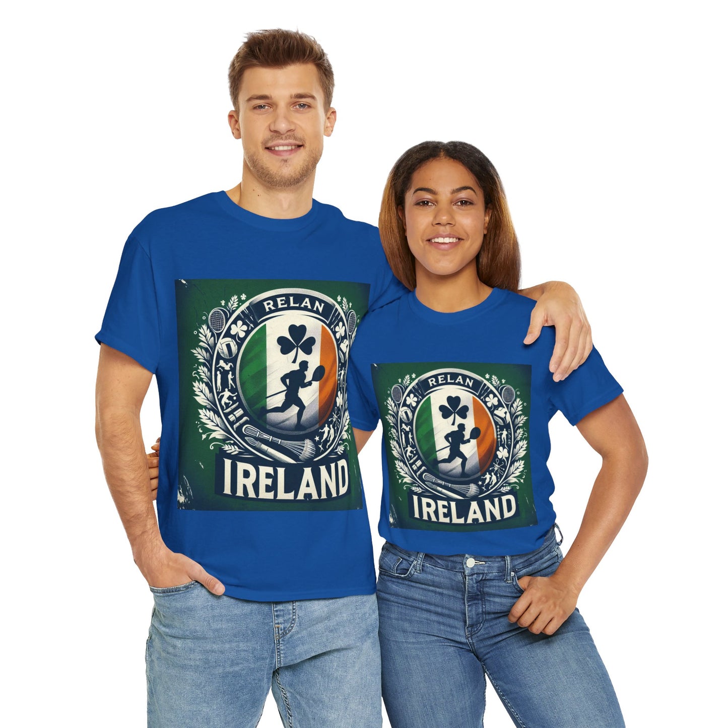 Flag Village Ireland Sporting Flag T-SHIRT Heavy Cotton Tee IRL0007