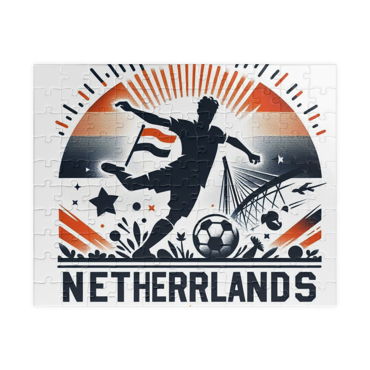 Flag Village Netherlands Sporting Flag Puzzle (110, 252, 520, 1014-piece) NLD0005