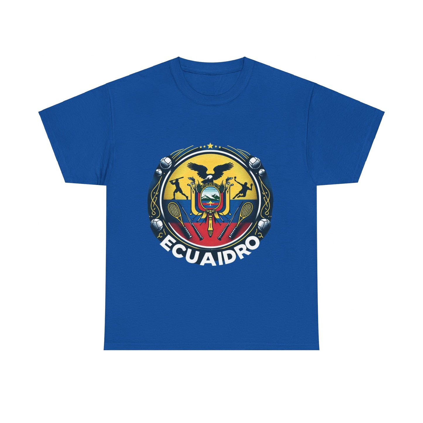 Flag Village Ecuador Sporting Flag T-SHIRT Heavy Cotton Tee ECU0001