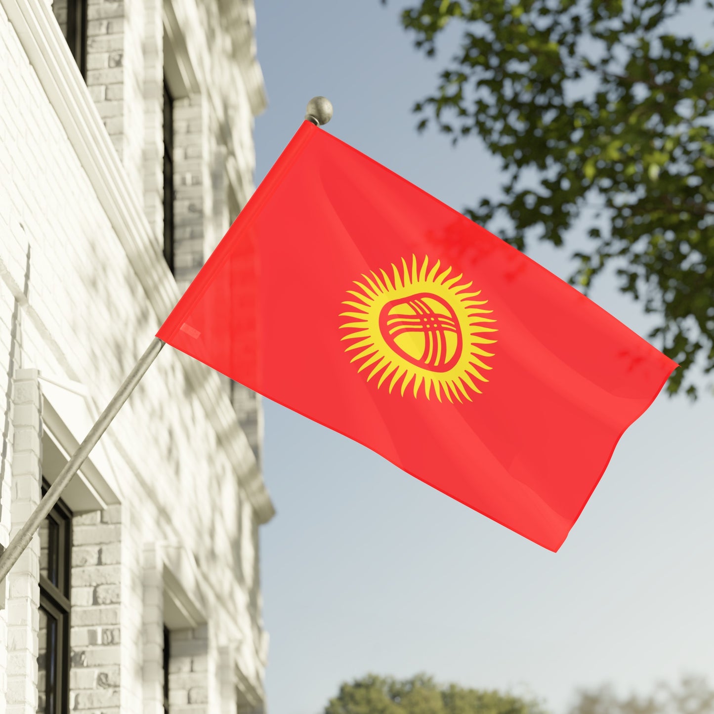 Flag Village Kyrgyzstan Flag 18" x 12" / 36" x 24" / 60" x 36"
