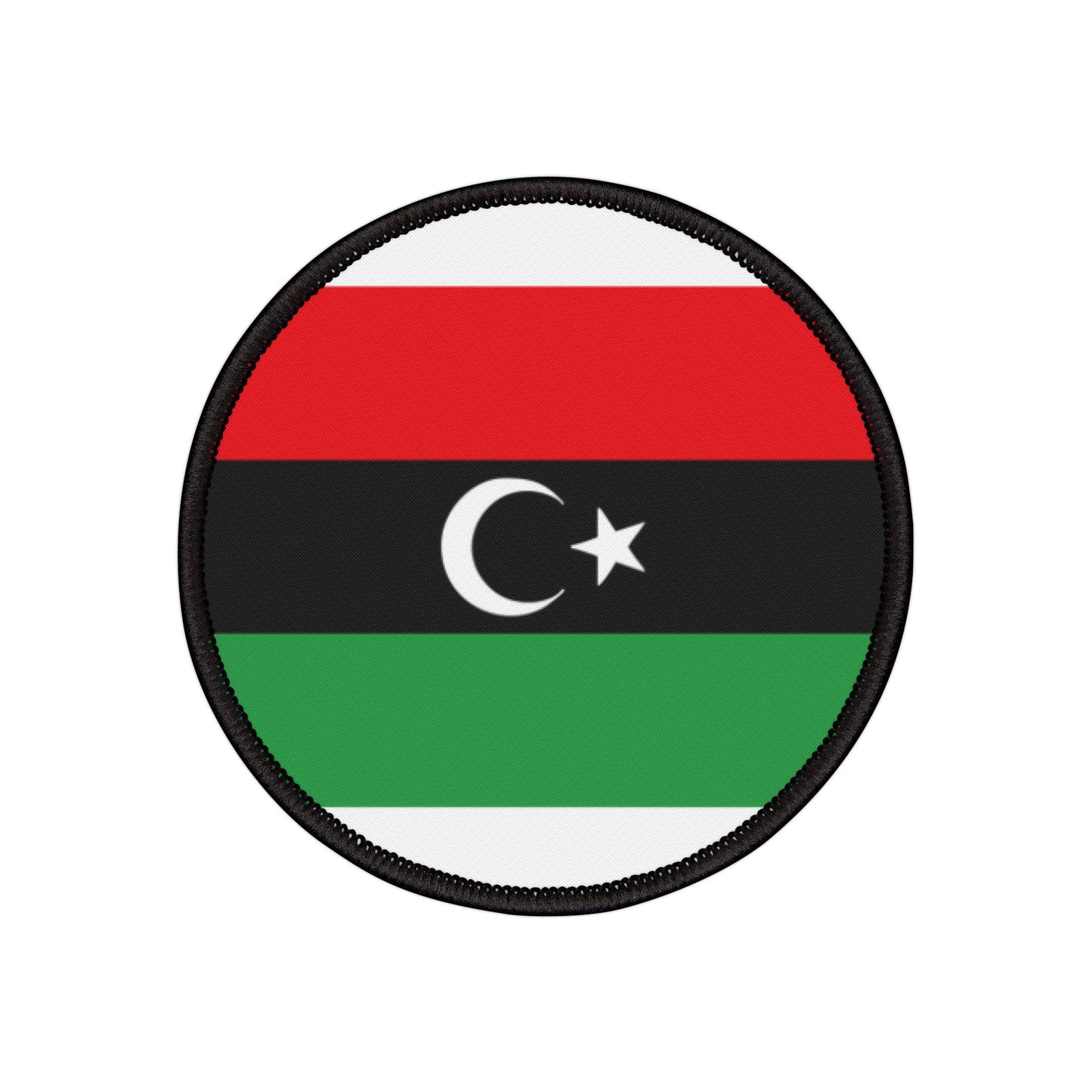 Flag Village Libya Flag Embroidery Iron-On Patches