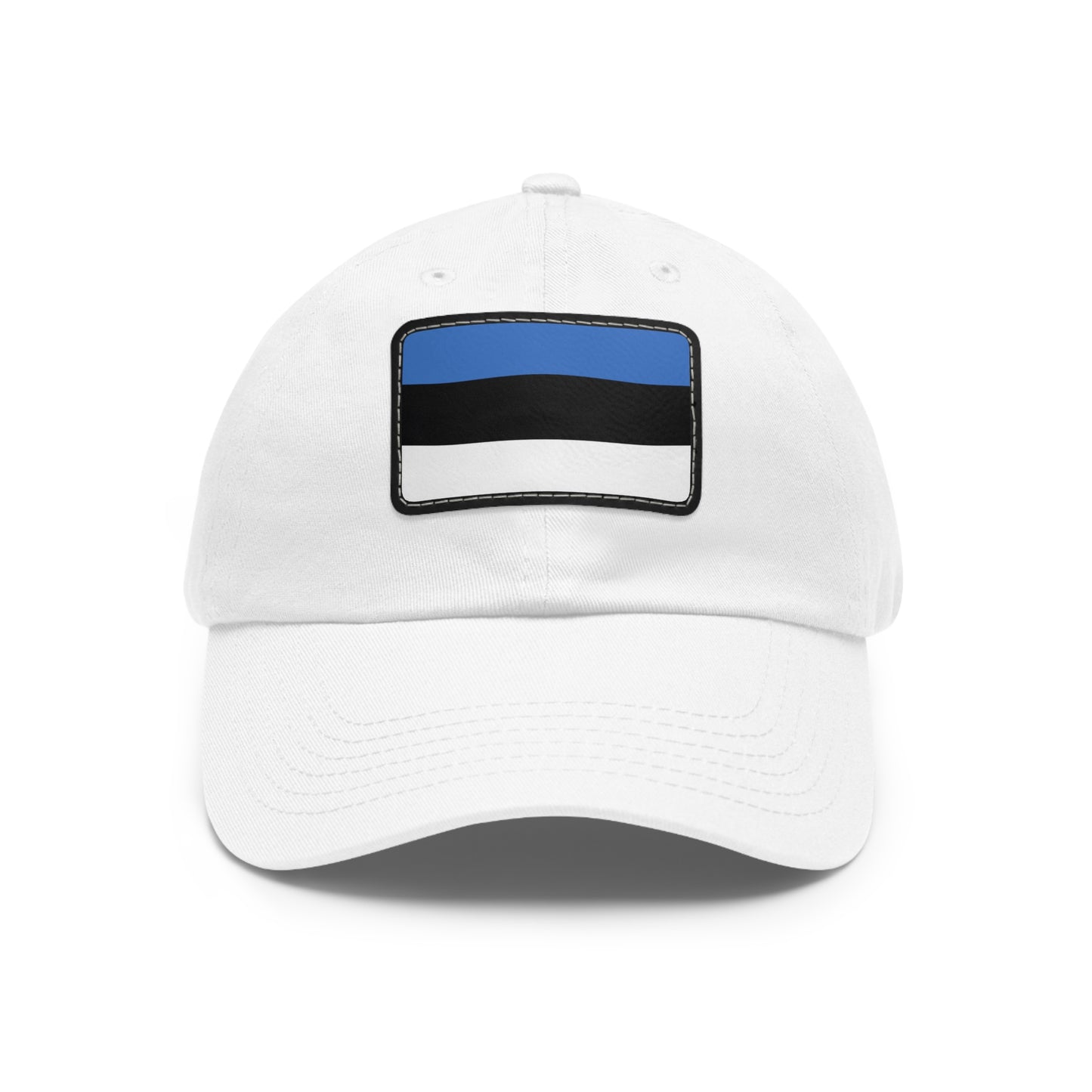 Flag Village Estonia Flag Hat Cap with Leather Patch