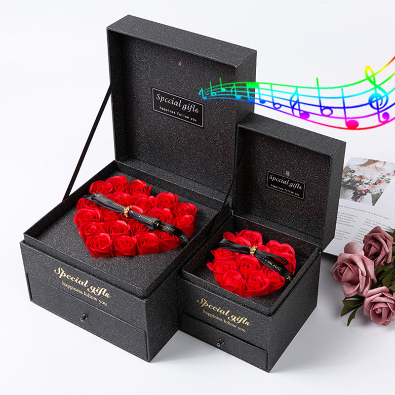 Flag Village New Year gift box February 14 Valentine's Day lipstick gift box Music packaging box perfume packaging box gift box flower box