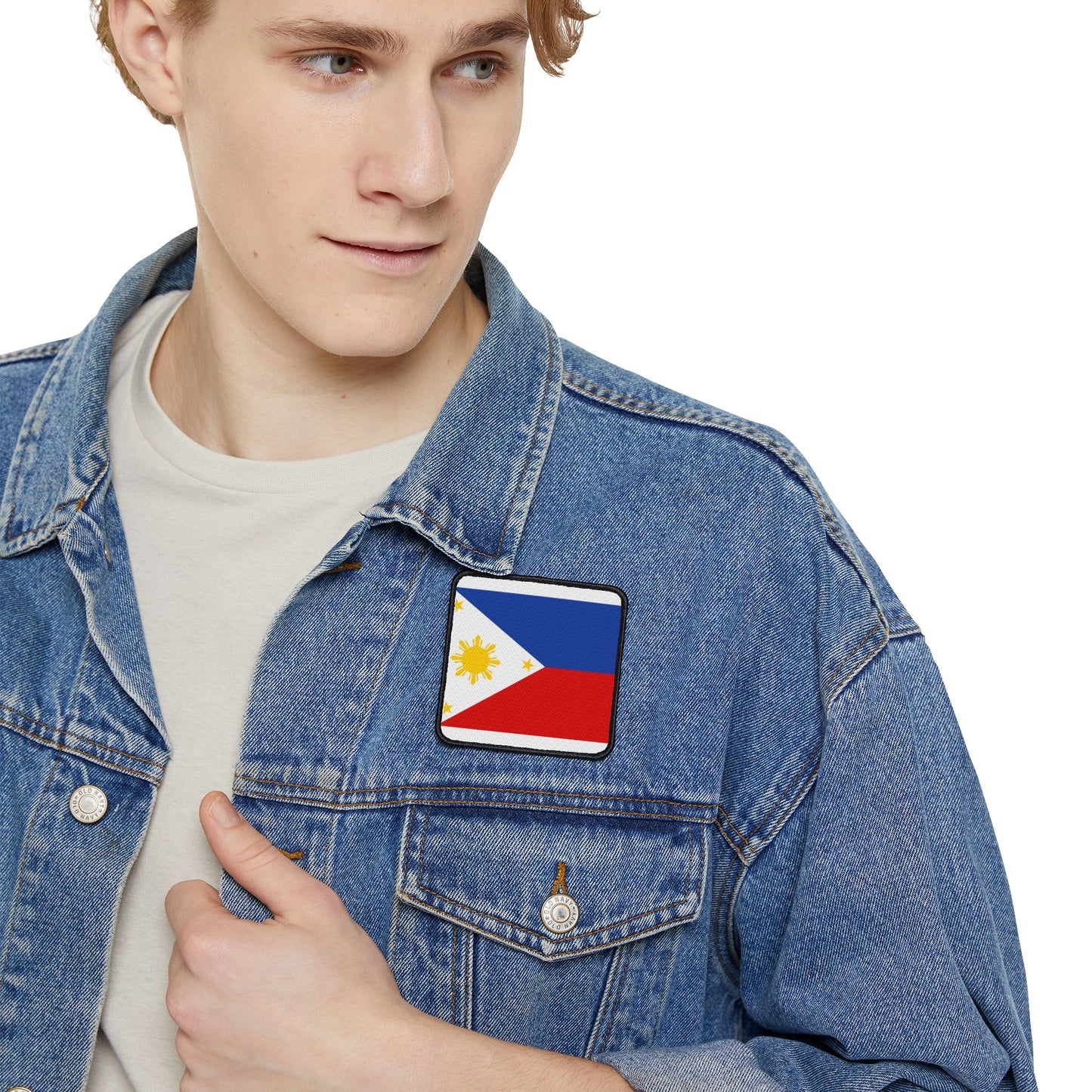 Flag Village Philippines Flag Embroidery Iron-On Patches