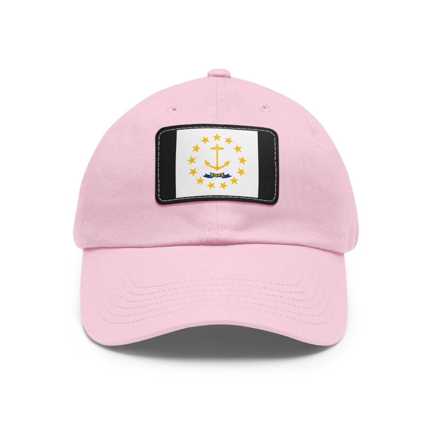 Flag Village USA Rhode Island State Flag Hat Cap with Leather Patch