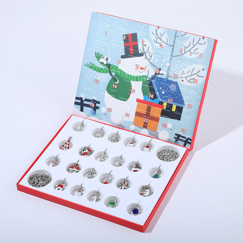 Flag Village Christmas beaded bracelet gift Box set