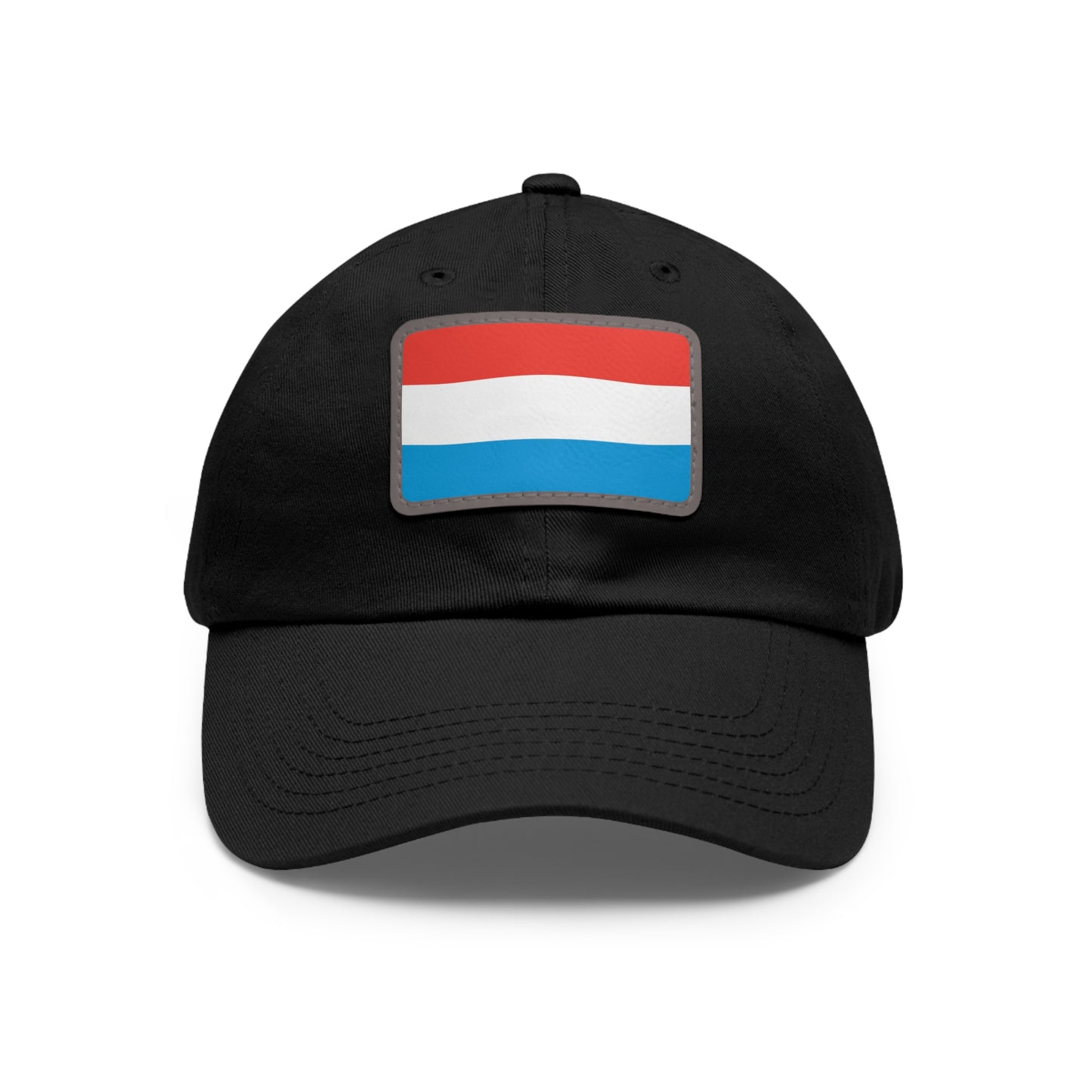 Flag Village Luxembourg Flag Hat Cap with Leather Patch
