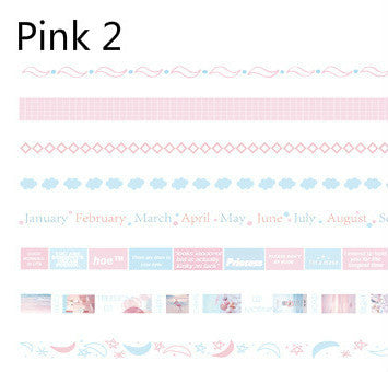 Flag Village Gift box tape set Luyu series DIY daily material stickers