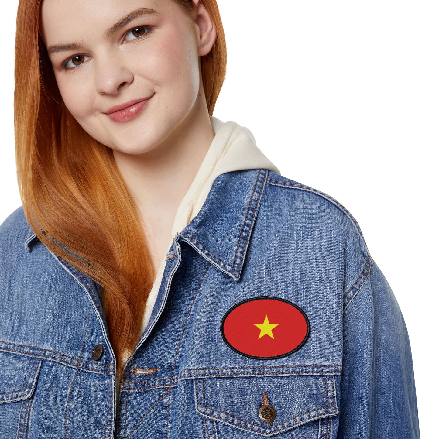 Flag Village Vietnam Flag Embroidery Iron-On Patches