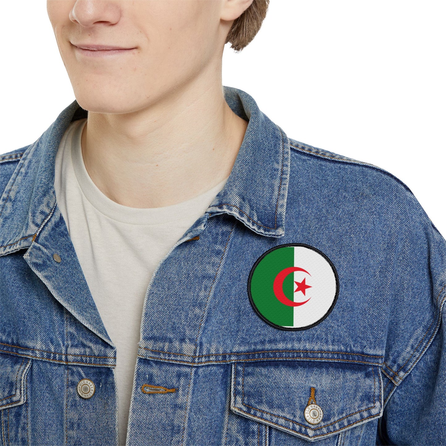 Flag Village Algeria Flag Embroidery Iron-On Patches