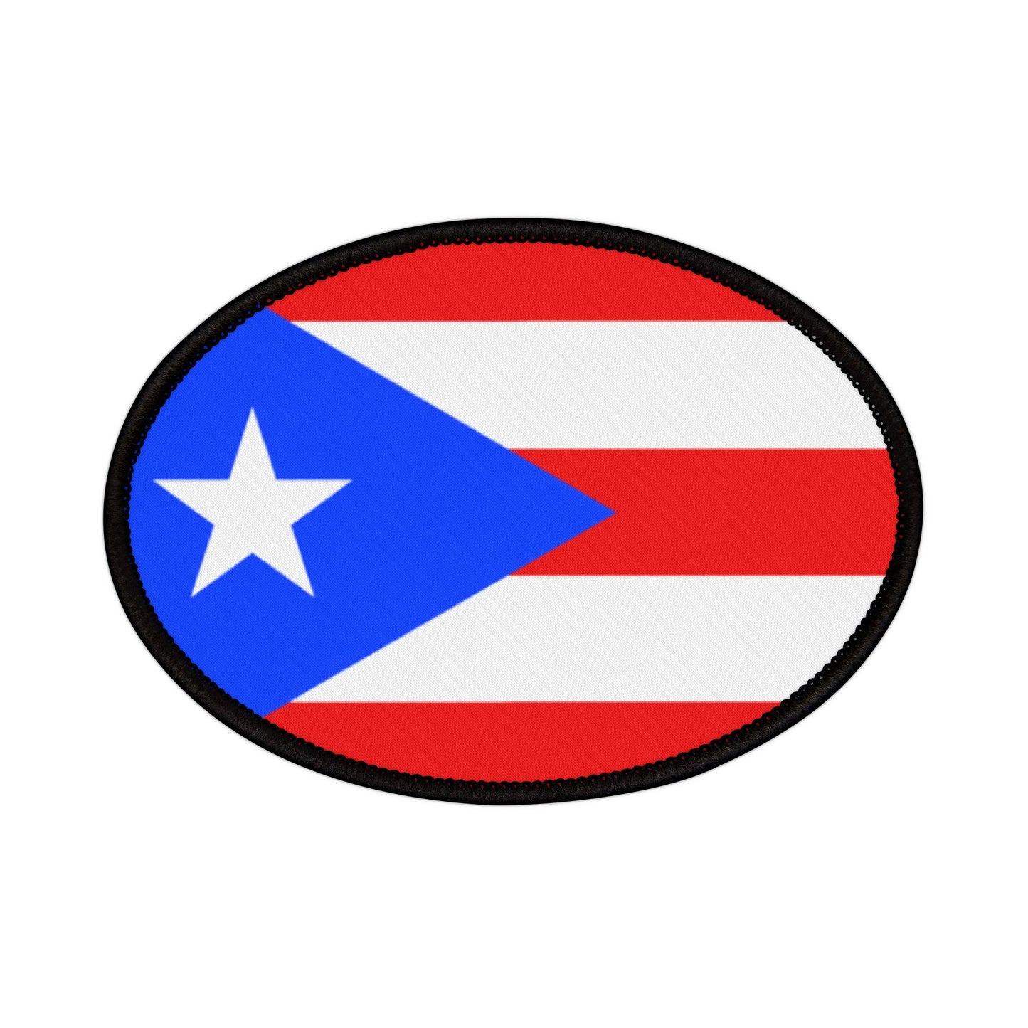 Flag Village Puerto Rico State Flag Embroidery Iron-On Patches
