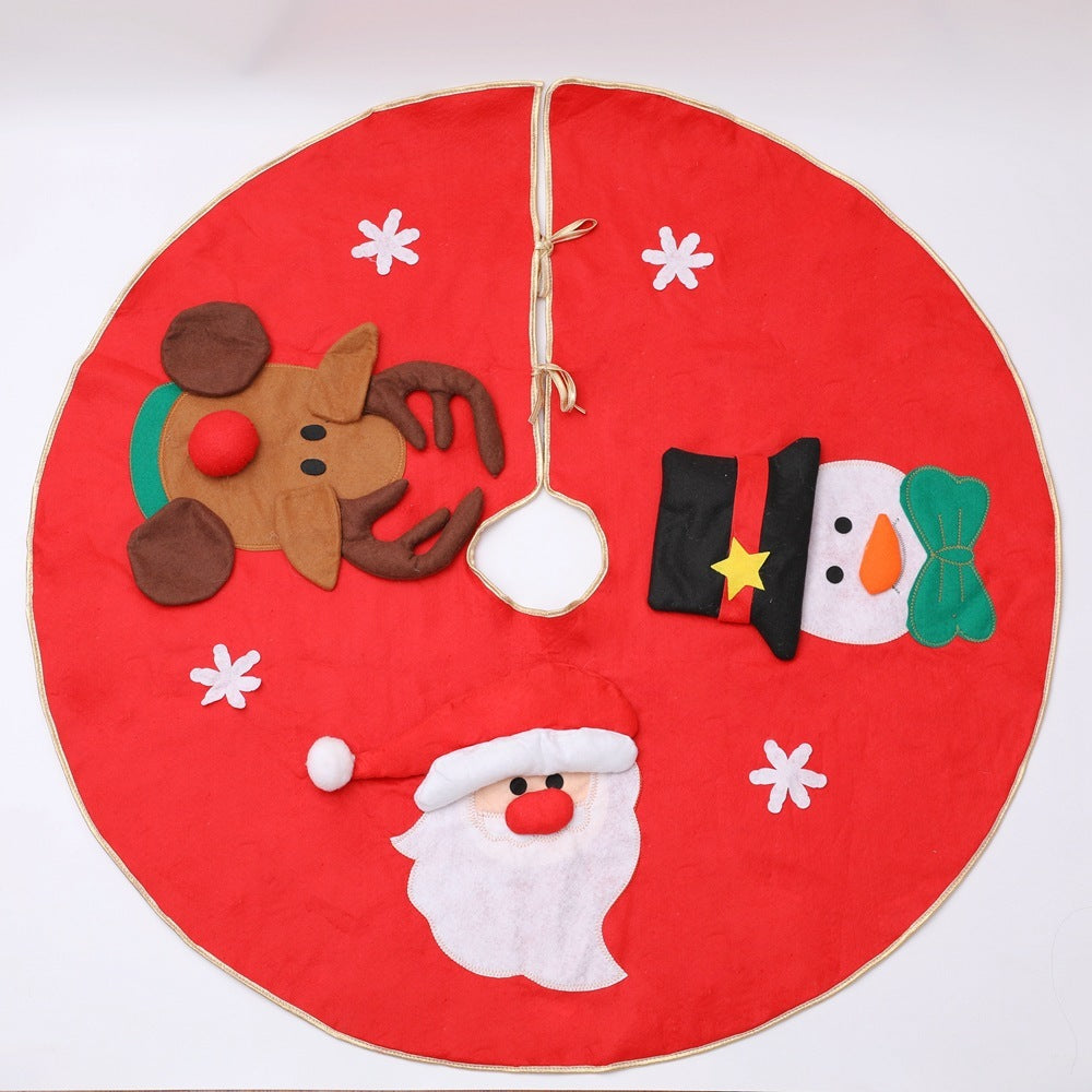 Flag Village Christmas tree skirt Christmas tree decorations Christmas gifts Christmas scene matching