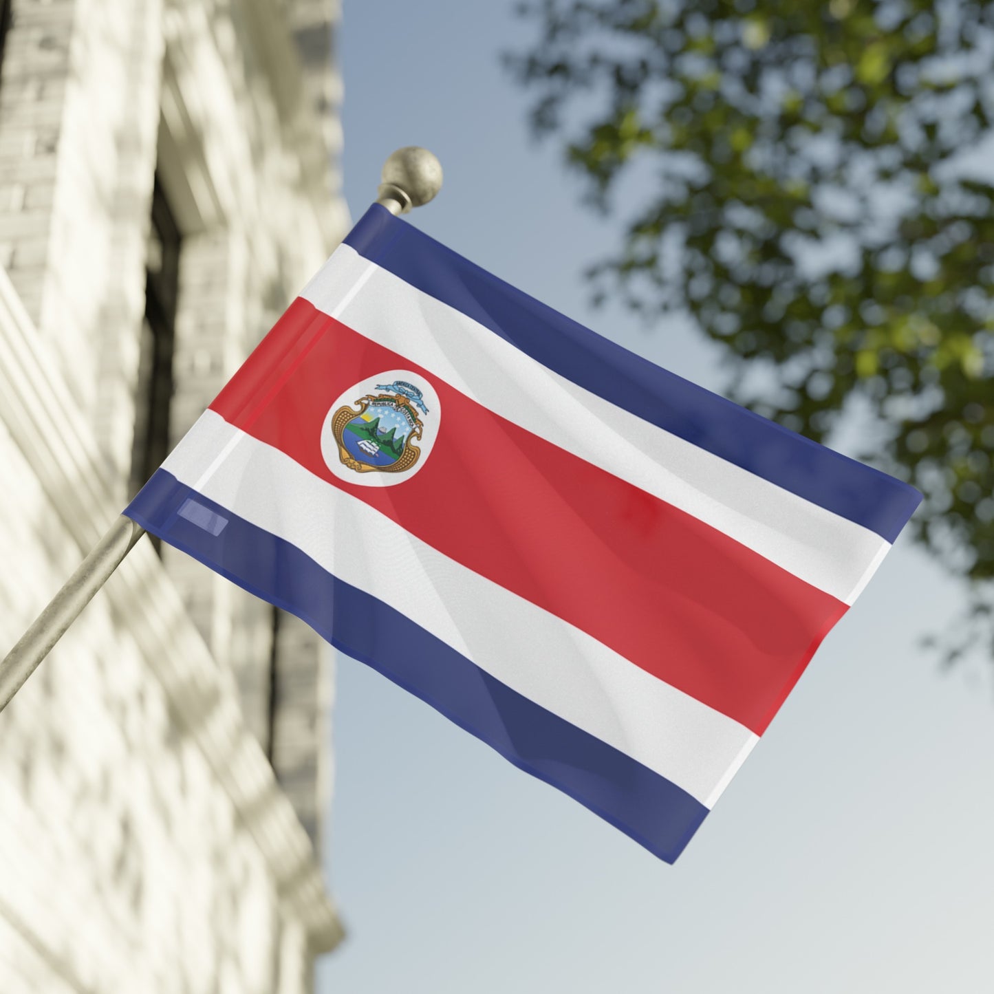 Flag Village Costa Rica Flag 18" x 12" / 36" x 24" / 60" x 36"