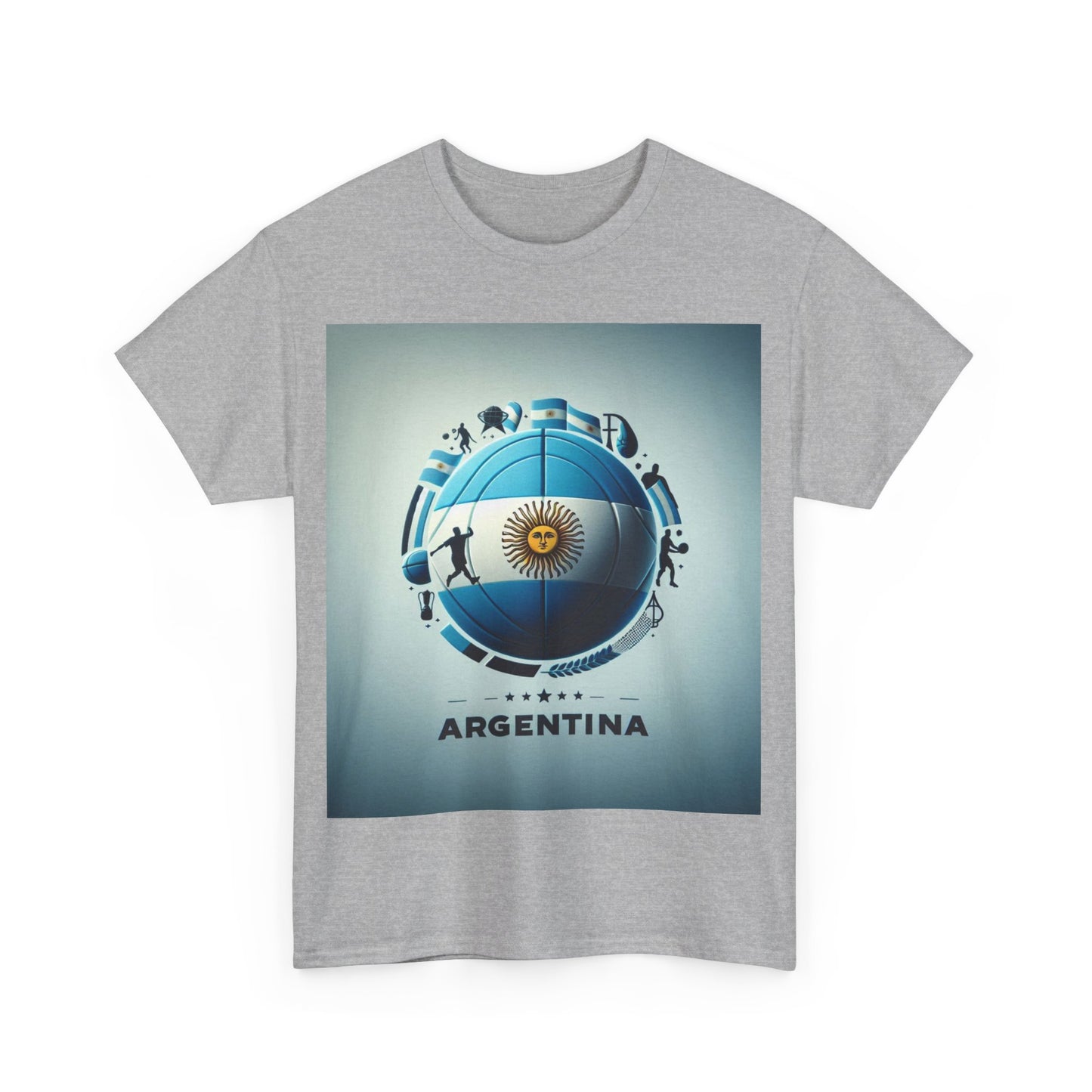 Flag Village Argentina Sporting Flag T-SHIRT Heavy Cotton Tee ARG0003