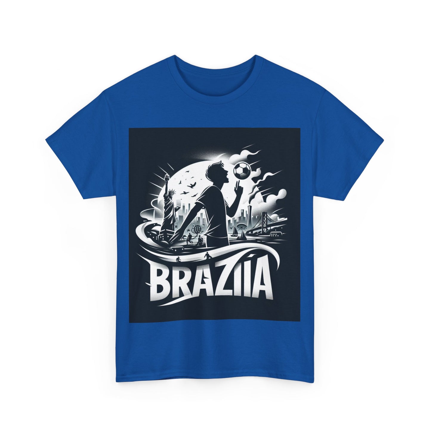 Flag Village Brazil Sporting Flag T-SHIRT Heavy Cotton Tee BRA0008