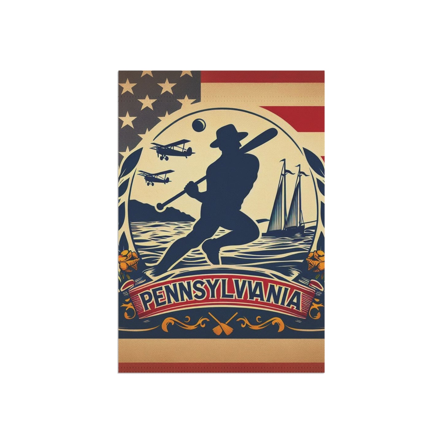 Flag Village Pennsylvania State Flag Sporting Garden & House Banner PA0001