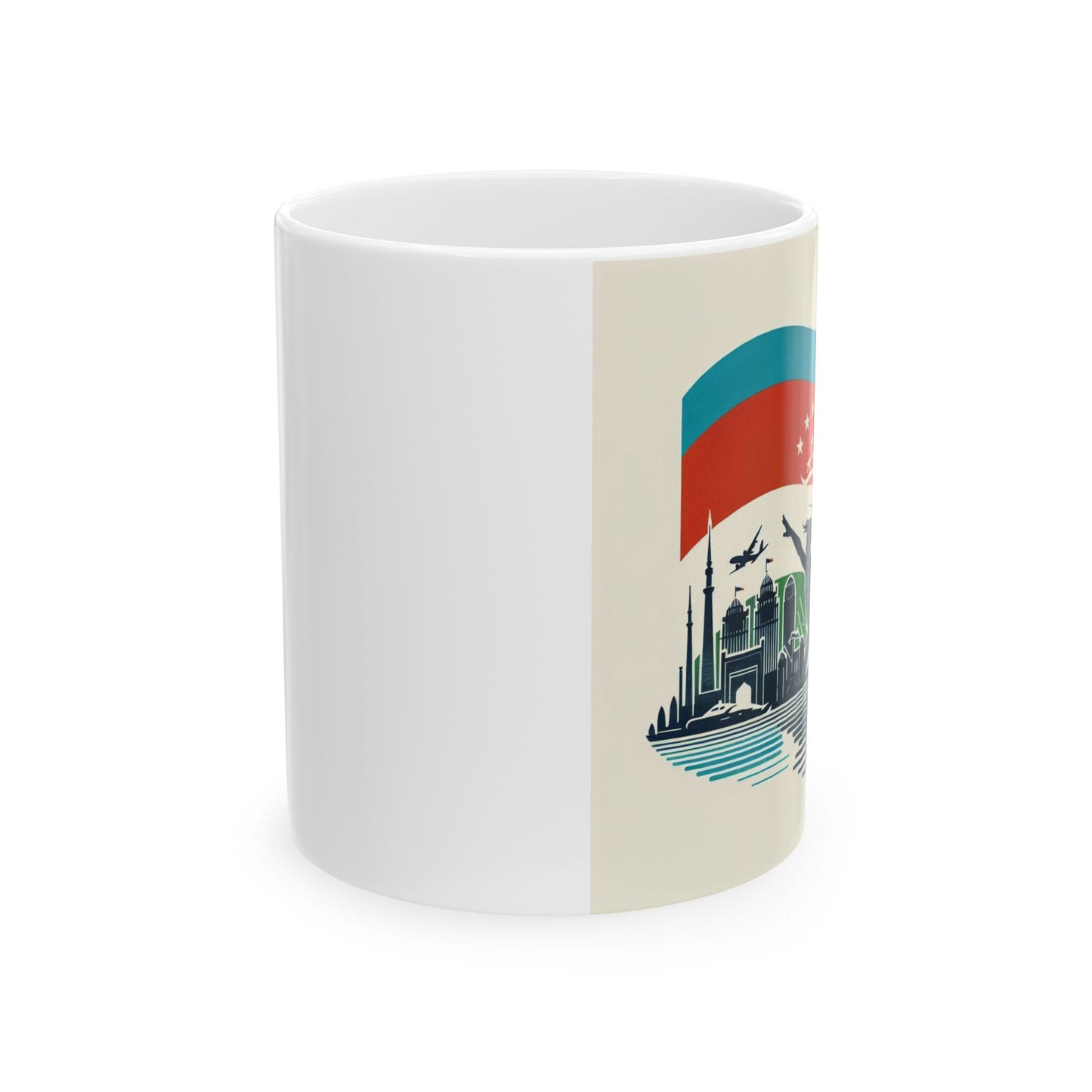 Flag Village Tajikistan Sporting Flag Ceramic Coffee Mug 11oz TJK0004