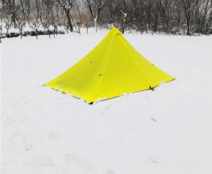 Flag Village Portable camping pyramid tent single outdoor equipment camping supplies