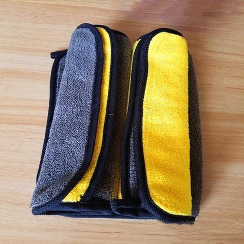 Flag Village Auto Tools Two-color Couble-sided Car Dual-use Cleaning Car Wash Towel