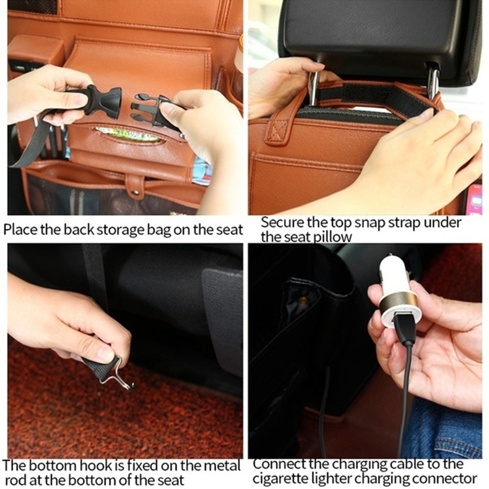 Flag Village Auto Tools Car backrest storage bag seat multifunctional storage seat