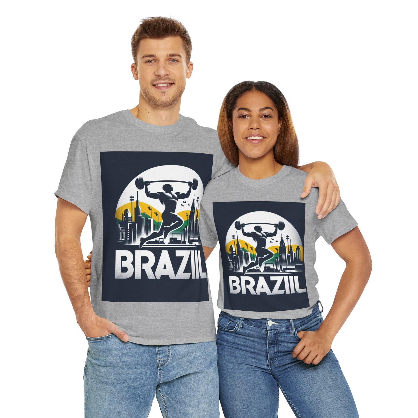 Flag Village Brazil Sporting Flag T-SHIRT Heavy Cotton Tee BRA0003