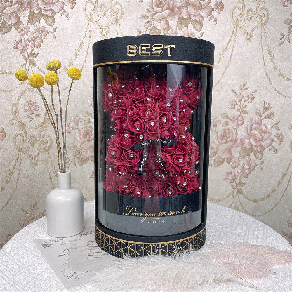 Flag Village Eternal Flower Gift Box For Girlfriend Proposal