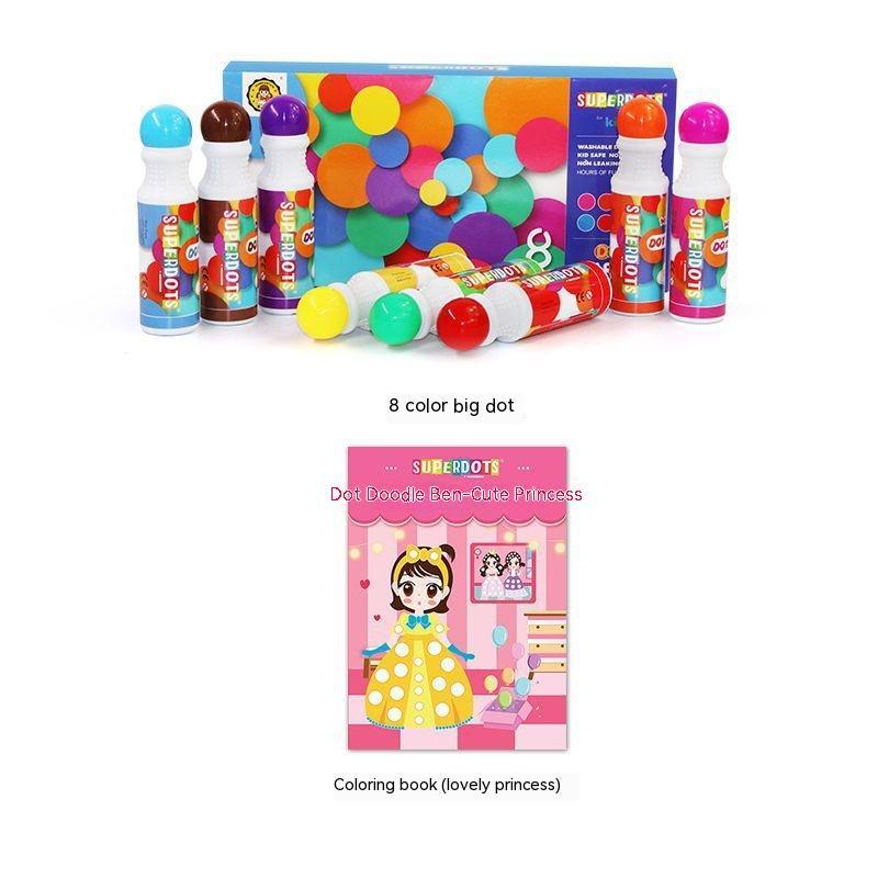 Flag Village Children's Graffiti Painting Stationery Coloring Early Education Gift Box