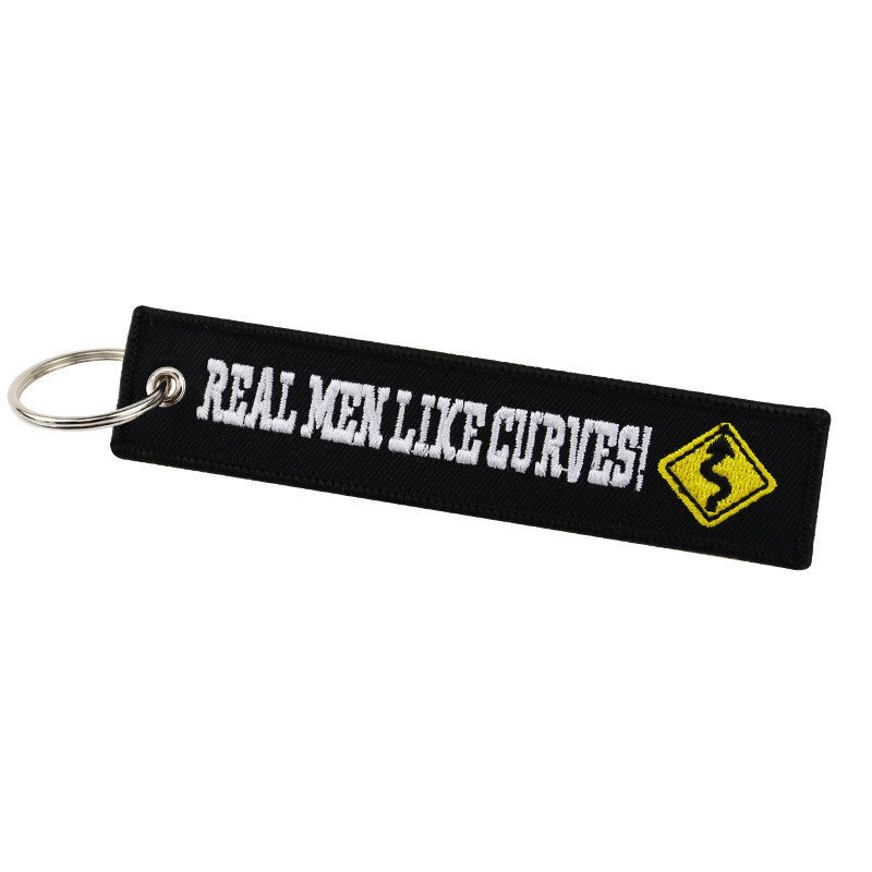 Flag Village Embroidery Motorcycle Keychain Embroidered New Creative Promotional Gifts