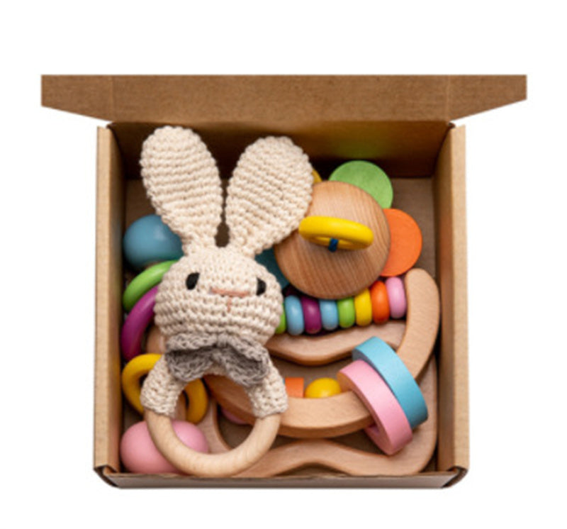 Flag Village Baby Educational Toy Molar Teether Gift Box