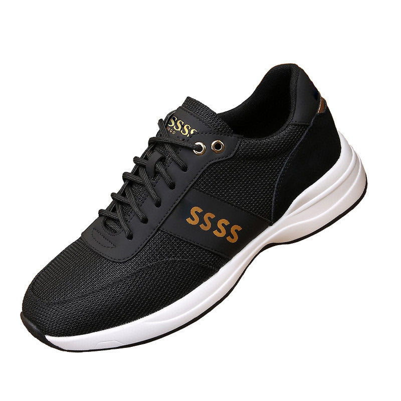 Flag Village Men's Outdoor All-matching Fashion Leather Sneakers