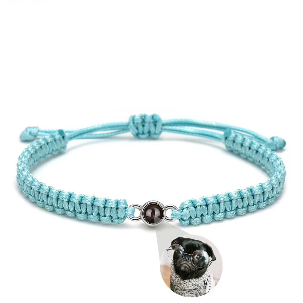 Flag Village 100 Words Of I Love You Projection Bracelet Engraved Photos Commemorative Gifts