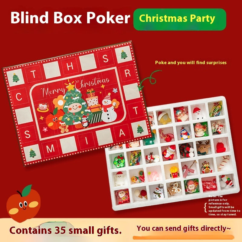 Flag Village Christmas Birthday Box Blind Box Gift Diy Children Countdown Calendar Gift Box Set