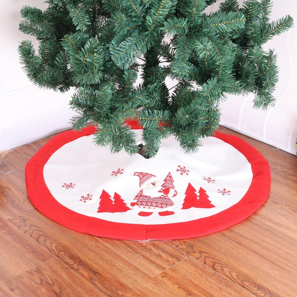 Flag Village Christmas tree skirt Christmas tree decorations Christmas gifts Christmas scene matching