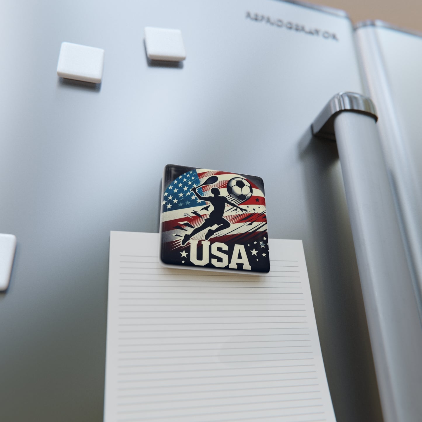 Flag Village USA Flag Sporting Porcelain Magnet, Square USA0001