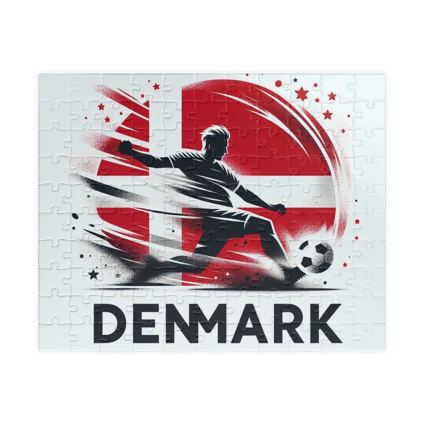 Flag Village Denmark Sporting Flag Puzzle (110, 252, 520, 1014-piece) DNK0007